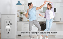 将图片加载到图库查看器,SOZULAMP Guide Light Wall Outlets with Night Light-Easy to Install,Automatic On/Off Sensor-15 Amp White Decorator Tamper Resistant Receptacle-Illuminated TR Socket with Wallplate(4Pack,Warm White LED)…